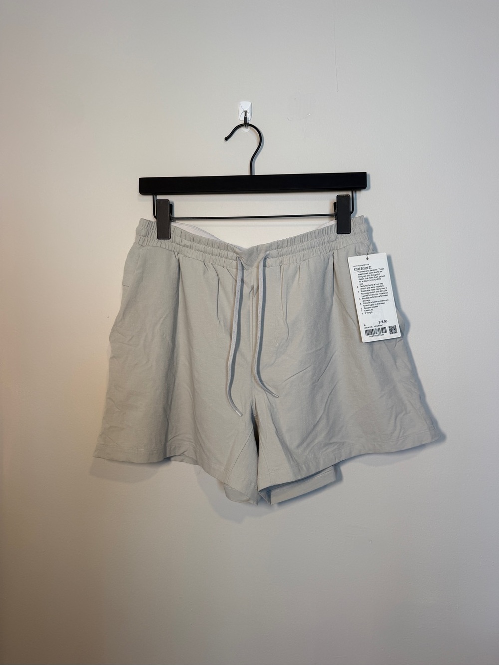 lululemon Pool Short 5" in Vapor White
